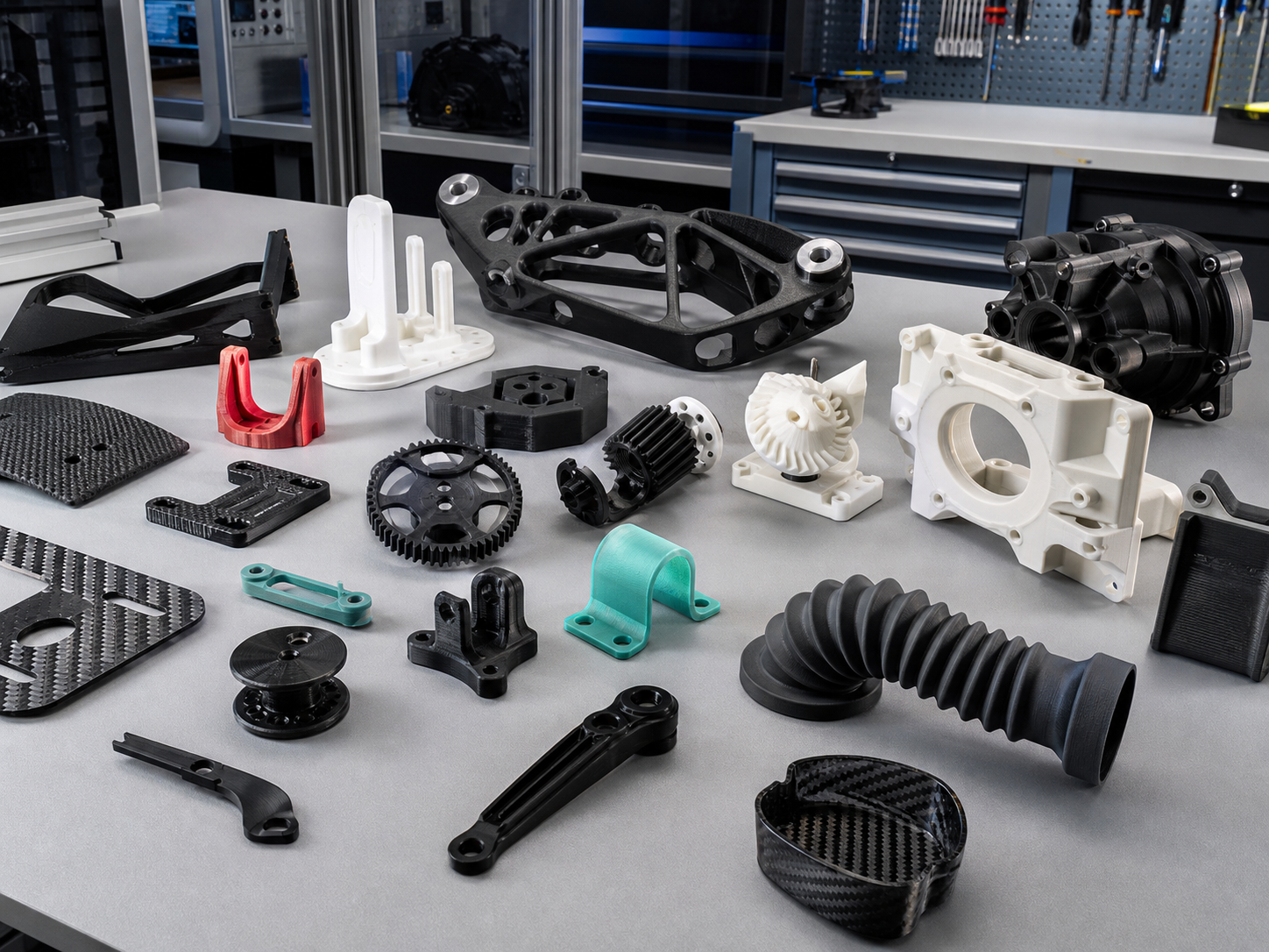 3D printed custom products and printed parts