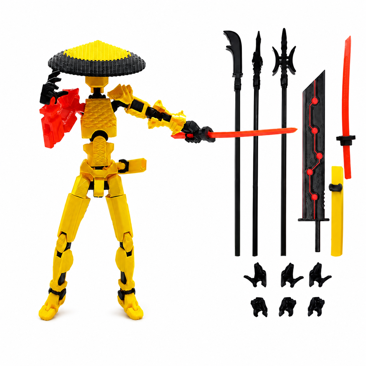 Yellow hero articulated figure